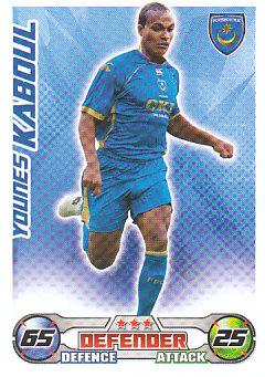 Younes Kaboul Portsmouth 2008/09 Topps Match Attax #240